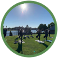 Yoga at the Leach